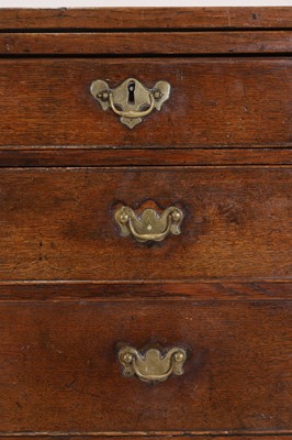 Lot 445 - A small George II oak bachelor's chest