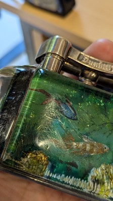 Lot 218 - A Dunhill 'Aquarium' lighter