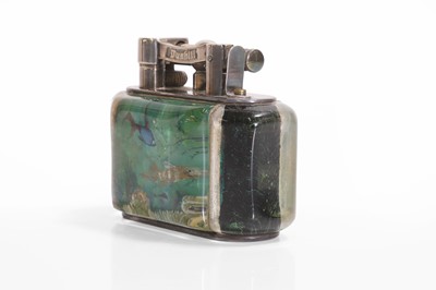 Lot 218 - A Dunhill 'Aquarium' lighter