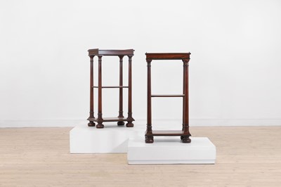 Lot 542 - A pair of Regency-style rosewood side tables