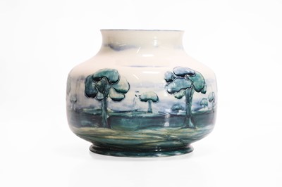 Lot 129 - A William Moorcroft 'Hazeldene' vase