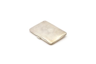 Lot 18 - A silver cigarette case