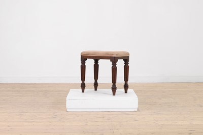 Lot 577 - A George IV mahogany stool