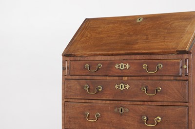 Lot 431 - A George III mahogany bureau