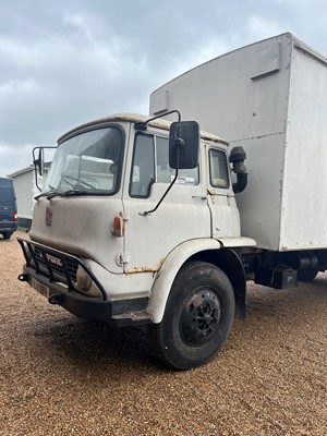 Lot 163 - A 1980 Bedford rigid body lorry, containing a showman's hoopla, shooting gallery and a coconut shy