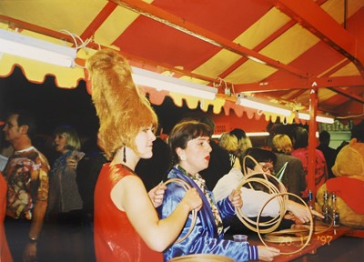 Lot 163 - A 1980 Bedford rigid body lorry, containing a showman's hoopla, shooting gallery and a coconut shy