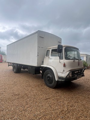 Lot 163 - A 1980 Bedford rigid body lorry, containing a showman's hoopla, shooting gallery and a coconut shy