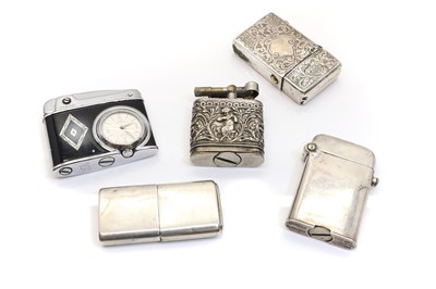Lot 96 - A group of silver lighters