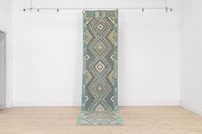 Lot 570 - A flat-weave wool kilim runner