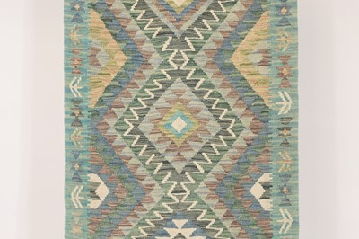 Lot 570 - A flat-weave wool kilim runner