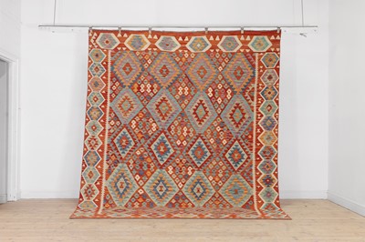 Lot 189 - A flat-weave wool kilim carpet
