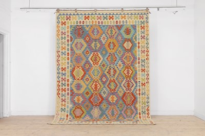 Lot 181 - A flat-weave wool kilim carpet