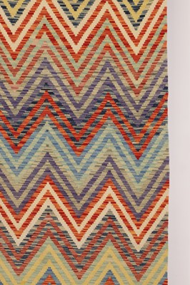 Lot 338 - A contemporary wool flat-weave runner