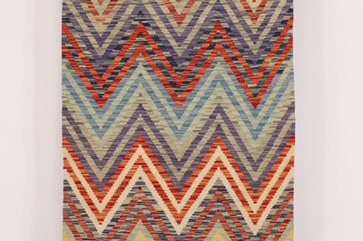 Lot 338 - A contemporary wool flat-weave runner