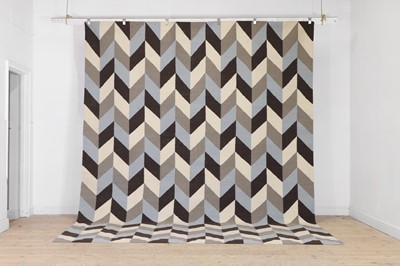 Lot 149 - A modernist flat-weave wool carpet