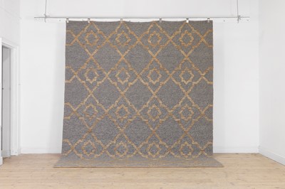 Lot 110 - A jute and wool carpet