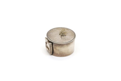 Lot 32 - A George III silver bougie box