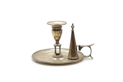 Lot 50 - A George III silver chamberstick