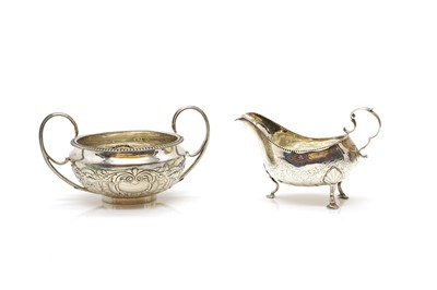 Lot 41 - An Irish silver sauceboat