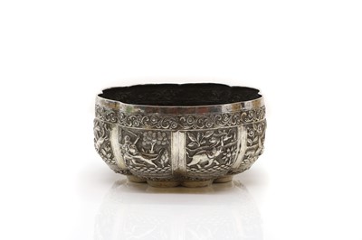 Lot 30 - A Burmese silver bowl