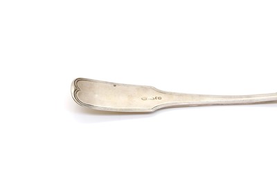 Lot 60 - An Anglo Indian silver soup ladle