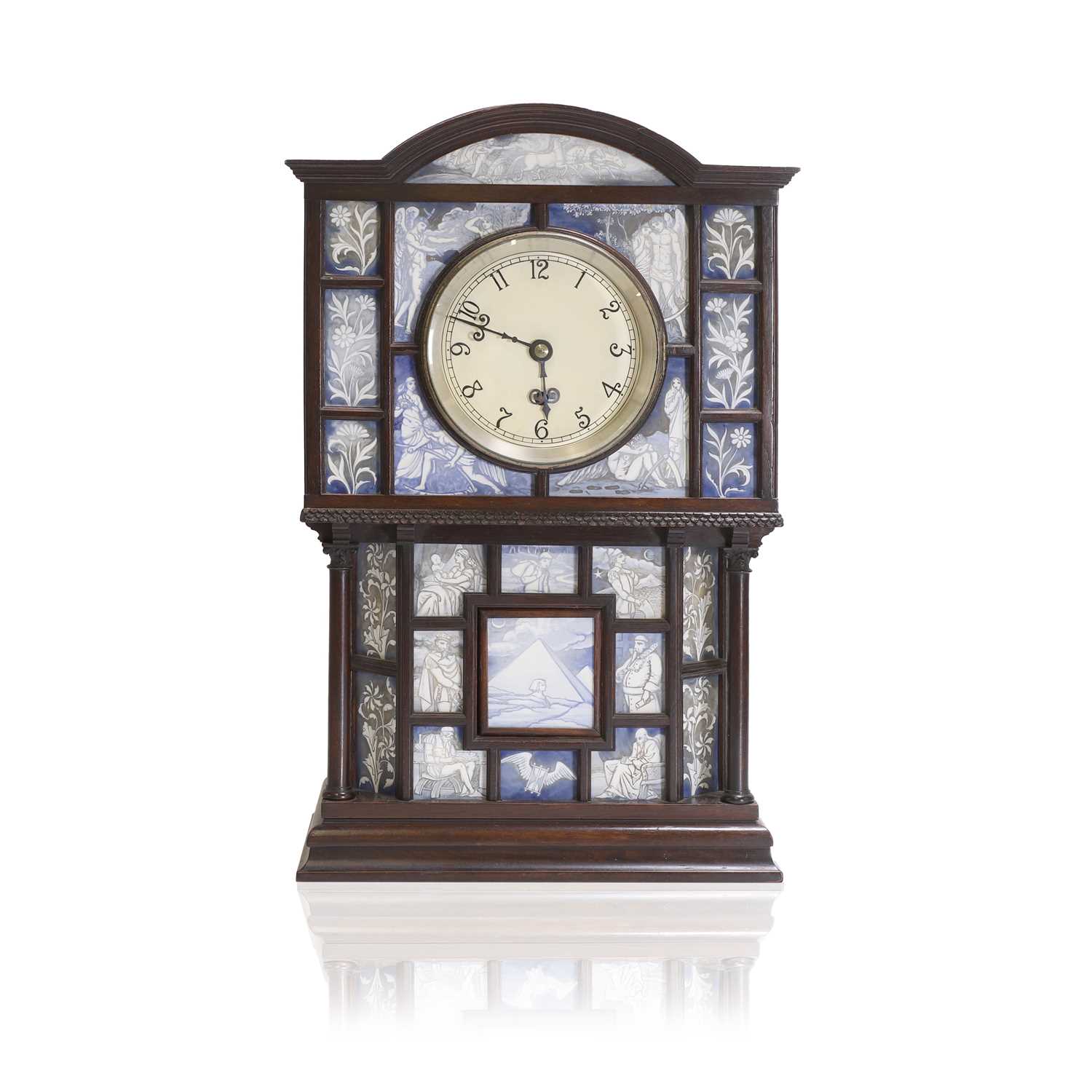Lot 78 - An Aesthetic Movement walnut bracket clock