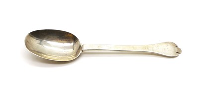 Lot 109 - A William & Mary silver Trefid spoon