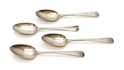 Lot 93 - A George III Scottish silver Old English pattern tablespoon