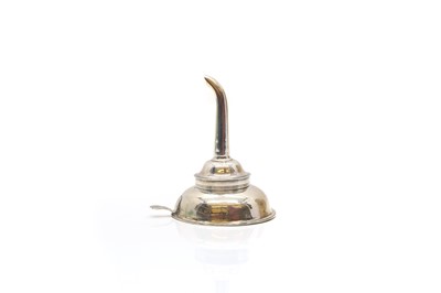 Lot 71 - A George III silver wine funnel