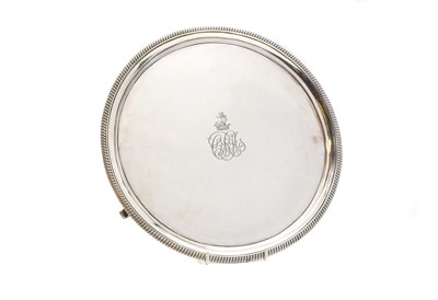 Lot 22 - A George III silver salver