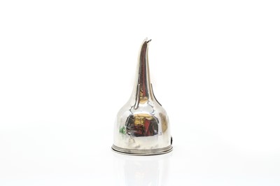 Lot 14 - A George III silver wine funnel