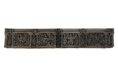 Lot 160A - A carved hardwood frieze