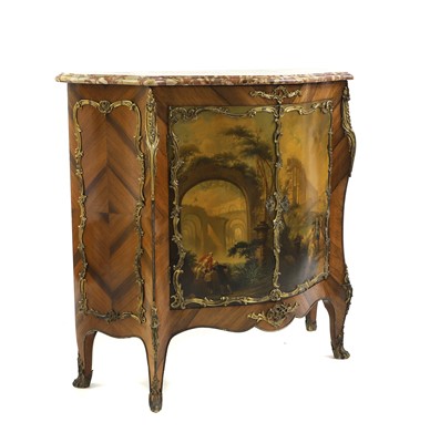 Lot 369 - A Louis XV style kingwood commode