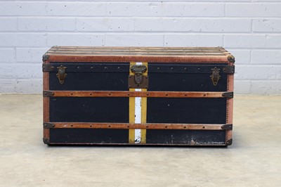 Lot 212 - A Goyard 'Malle Courrier' steamer trunk