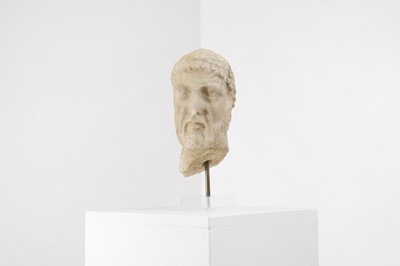 Lot 262 - A grand tour marble head of a bearded man