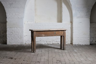 Lot 347 - A scumbled pine console table