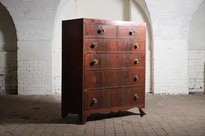 Lot 137 - A George IV mahogany chest of drawers