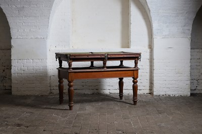 Lot 157 - A miniature snooker table by Stevens