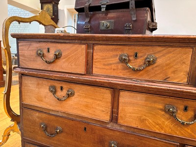 Lot 88 - A large George III mahogany library desk