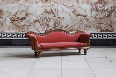 Lot 89 - A Victorian mahogany sofa