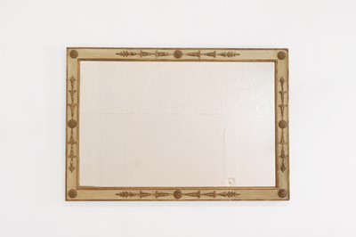 Lot 89 - A Louis XVI-style painted wooden mirror