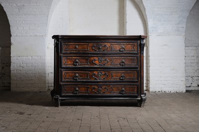 Lot 48 - A walnut commode