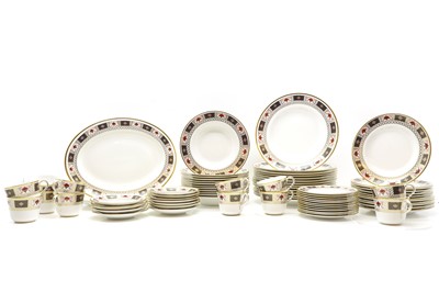 Lot 133 - A Royal Crown Derby porcelain 'Derby Border' pattern tea service