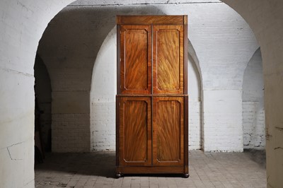 Lot 184 - A mahogany and strung cabinet