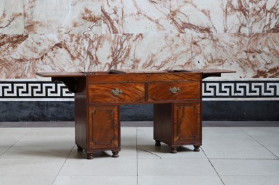 Lot 24 - A Regency mahogany student's desk