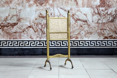 Lot 99 - A Regency giltwood fire screen in the manner of Thomas Chippendale the Younger