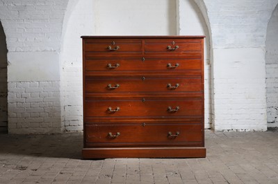 Lot 159 - A mahogany linen press