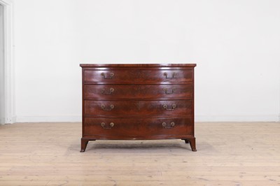 Lot 373 - A George III mahogany chest of drawers by Gillows of Lancaster