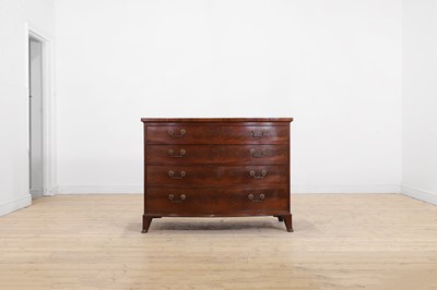 Lot 373 - A George III mahogany chest of drawers by Gillows of Lancaster