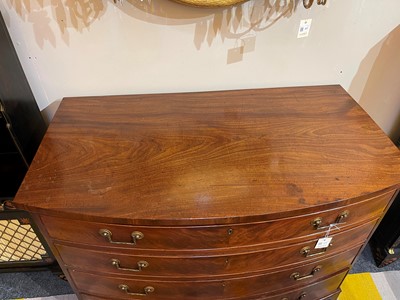 Lot 373 - A George III mahogany chest of drawers by Gillows of Lancaster